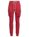 Rick Owens Woman Pants Red Size 6 Cotton