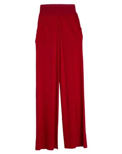 Rick Owens Woman Pants Red Size 8 Acetate, Silk, Cotton, Polyamide