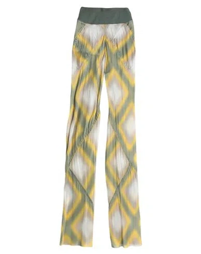 Rick Owens Woman Pants Sage Green Size 8 Cupro, Cotton, Polyamide In Multi