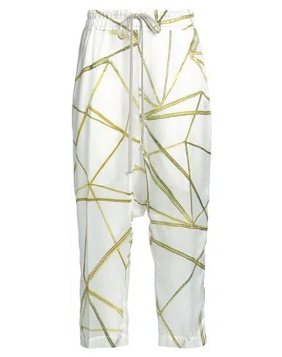 Rick Owens Woman Pants White Size 8 Cupro