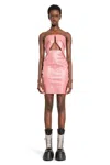 Rick Owens Strapless Dress In Pink