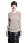 Rick Owens Woman Pink T-shirts & Tank Tops In Pink