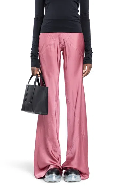 Rick Owens Woman Pink Trousers