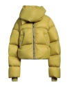 Rick Owens Funnel-neck Puffer Jacket In Green