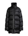 Rick Owens Black Porterville Turtle Down Coat In Black