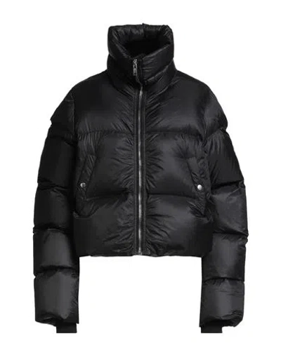 Rick Owens Woman Puffer Black Size 4 Polyamide, Virgin Wool In Black