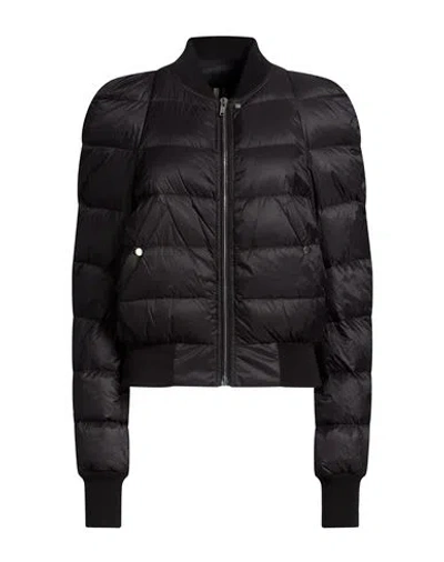 RICK OWENS RICK OWENS WOMAN PUFFER BLACK SIZE 4 POLYAMIDE, VIRGIN WOOL
