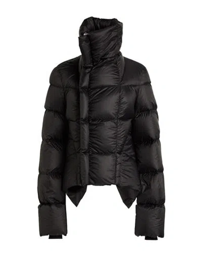 RICK OWENS RICK OWENS WOMAN PUFFER BLACK SIZE 8 POLYAMIDE, VIRGIN WOOL