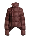Rick Owens Woman Puffer Brick Size 4 Polyamide, Virgin Wool In Brown