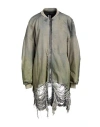 Rick Owens Woman Puffer Grey Size 14 Cotton In Grey