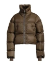 Rick Owens Brown Porterville Turtle Down Jacket In Brown
