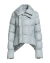 Rick Owens Woman Puffer Sky Blue Size 6 Polyamide, Virgin Wool