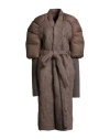 Rick Owens Woman Puffer Taupe Size 4 Virgin Wool In Brown