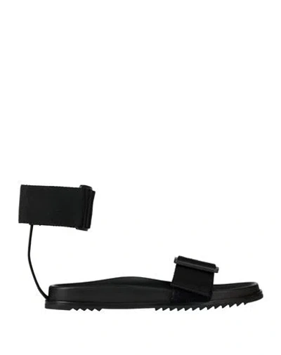 Rick Owens Woman Sandals Black Size 11 Textile Fibers