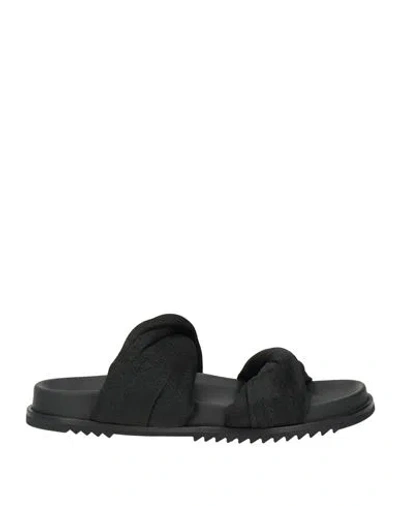 Rick Owens Woman Sandals Black Size 6 Leather