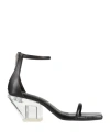 Rick Owens Ankle-strap Block-heel Sandals In Black