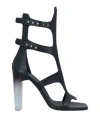 Rick Owens 110mm Spartans Leather Zip-fastening Pumps In Black