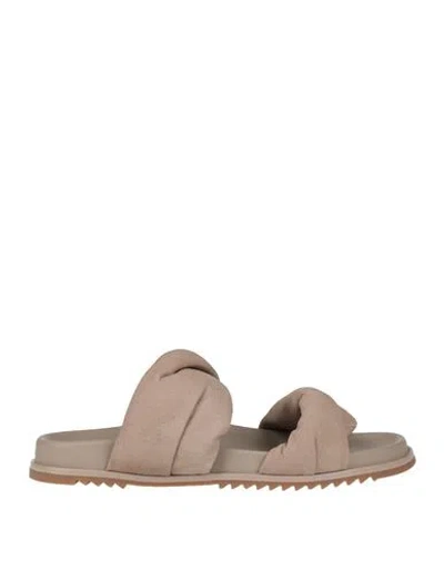 Rick Owens Woman Sandals Light Brown Size 8 Leather In Neutral