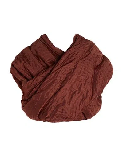Rick Owens Woman Scarf Brown Size - Silk