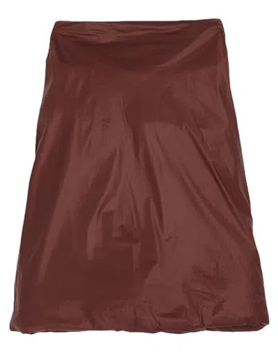 Rick Owens Woman Scarf Chocolate Brown Size 10 Polyamide