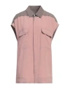 Rick Owens Woman Shirt Antique Rose Size 4 Acetate, Silk In Pink