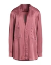 Rick Owens Woman Shirt Antique Rose Size 4 Acetate, Viscose In Pink