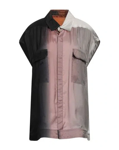 Rick Owens 110d Lido Degrade-print Shirt In Pink