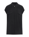 Rick Owens Woman Shirt Black Size 4 Acetate, Silk