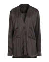 Rick Owens Woman Shirt Black Size 4 Acetate, Viscose