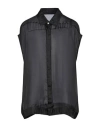 Rick Owens Sl Jumbo Silk Blouse In Black