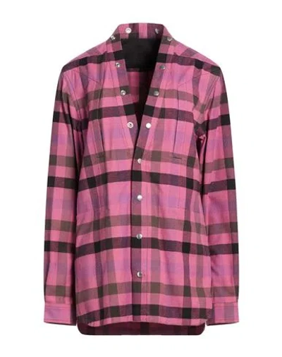 Rick Owens Woman Shirt Fuchsia Size 2 Cotton In Pink