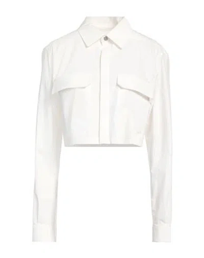 Rick Owens Woman Shirt White Size 10 Cotton