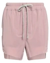Rick Owens Woman Shorts & Bermuda Shorts Antique Rose Size 4 Cupro, Elastane