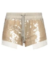 Rick Owens Woman Shorts & Bermuda Shorts Beige Size 4 Silk, Polyester