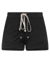 Rick Owens Woman Shorts & Bermuda Shorts Black Size 2 Cotton