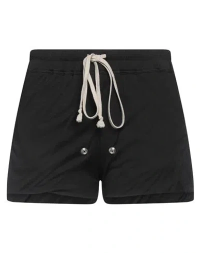 Rick Owens Woman Shorts & Bermuda Shorts Black Size 2 Cotton