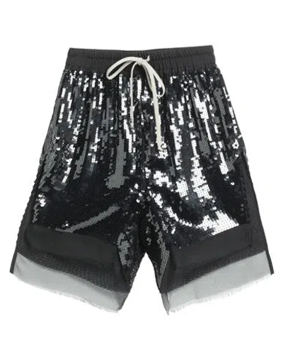 Rick Owens Woman Shorts & Bermuda Shorts Black Size 8 Silk, Polyester