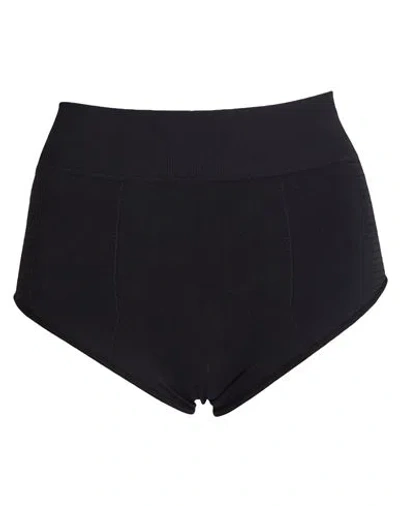 Rick Owens Stretch Solidcolor Hot Pants In Black