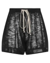 Rick Owens Woman Shorts & Bermuda Shorts Black Size S Virgin Wool