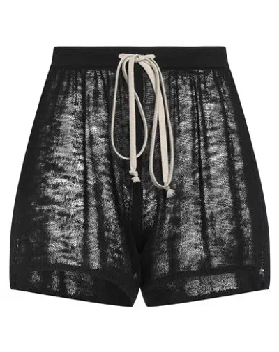 Rick Owens Woman Shorts & Bermuda Shorts Black Size S Virgin Wool