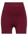 Rick Owens Woman Shorts & Bermuda Shorts Burgundy Size S Polyamide, Elastane In Red
