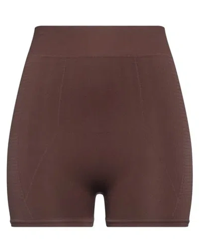 Rick Owens Woman Shorts & Bermuda Shorts Chocolate Brown Size M Polyamide, Elastane