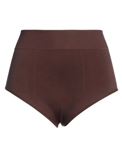 Rick Owens Woman Shorts & Bermuda Shorts Dark Brown Size M Polyamide, Elastane