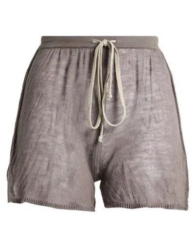 Rick Owens Woman Shorts & Bermuda Shorts Grey Size S Virgin Wool In Gray