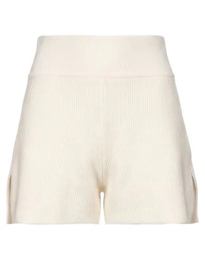 Rick Owens Woman Shorts & Bermuda Shorts Ivory Size M Alpaca Wool, Polyamide, Wool, Elastane In Gold