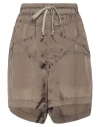 Rick Owens Woman Shorts & Bermuda Shorts Khaki Size 4 Cupro In Beige