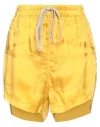 Rick Owens Woman Shorts & Bermuda Shorts Ocher Size 4 Cupro In Yellow