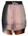 Rick Owens Drawstring Step Hem Boxer Shorts In Pink