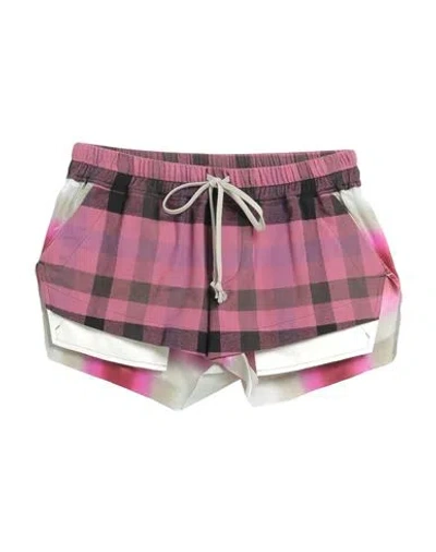 Rick Owens Woman Shorts & Bermuda Shorts Pastel Pink Size 8 Cotton, Cupro