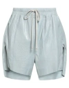 Rick Owens Woman Shorts & Bermuda Shorts Sky Blue Size 4 Lambskin In Blue